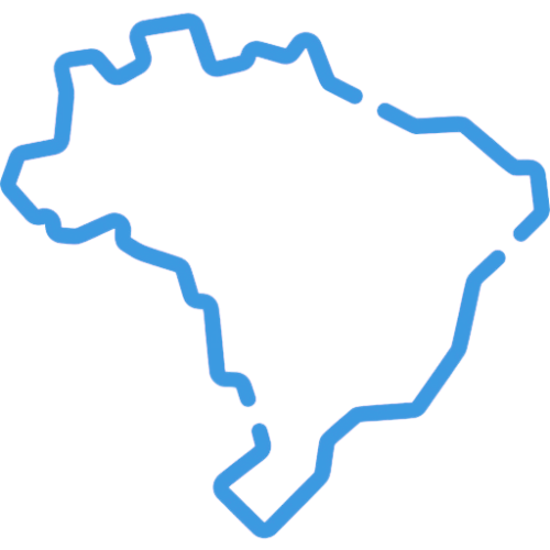 Mapa do Brasil — Atendimento em todo o Brasil